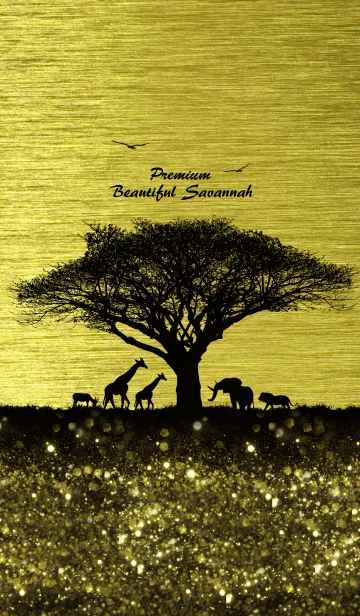 [LINE着せ替え] Premium Beautiful Savannah [yellow]の画像1