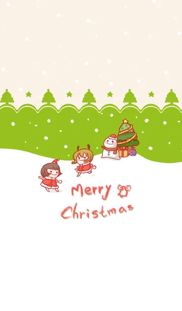 [LINE着せ替え] Christmas carnival - red and greenの画像1