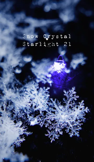 [LINE着せ替え] 雪の結晶と星の光 21の画像1