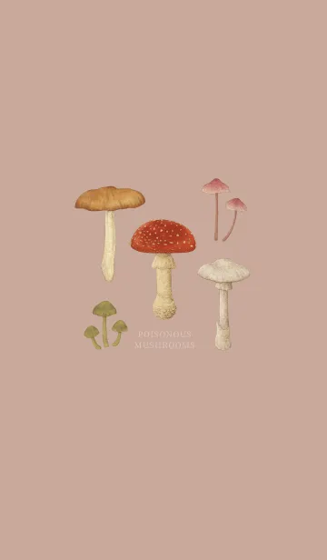 [LINE着せ替え] POISONOUS MUSHROOMS / アッシュローズの画像1