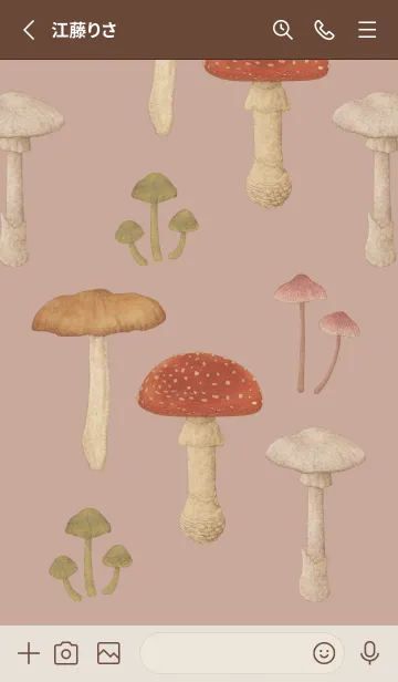 [LINE着せ替え] POISONOUS MUSHROOMS / アッシュローズの画像2