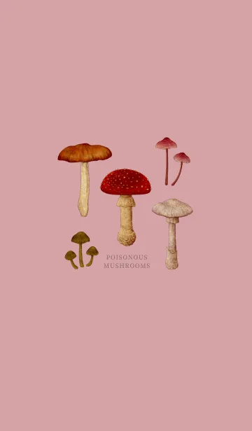 [LINE着せ替え] POISONOUS MUSHROOMS / ピンクの画像1