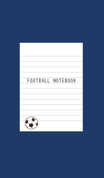 [LINE着せ替え] FOOTBALL NOTEBOOK/ネイビーブルーの画像1