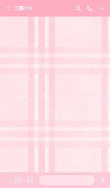 [LINE着せ替え] チェック柄 St 02 - ピンク 03の画像2
