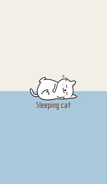 [LINE着せ替え] I am a Sleeping cat 83の画像1