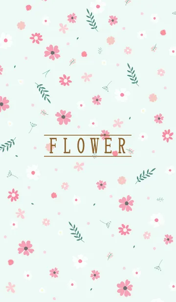 [LINE着せ替え] MANY FLOWERS GREEN 24の画像1