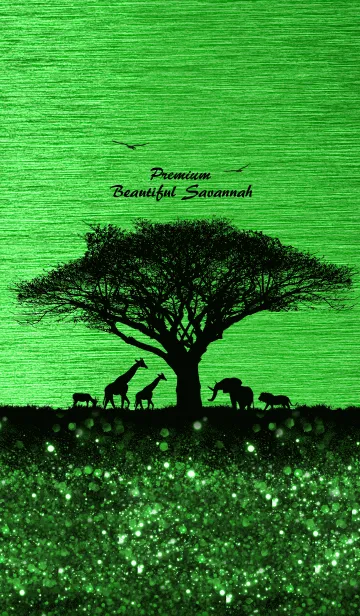 [LINE着せ替え] Premium Beautiful Savannah [green]の画像1