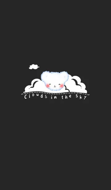 [LINE着せ替え] Cloud Bear J-Dark Grayの画像1