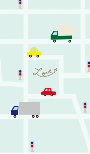 [LINE着せ替え] いろんな車が走る14の画像1