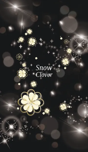 [LINE着せ替え] ブラックピンク : 全運気上昇！ Snow cloverの画像1