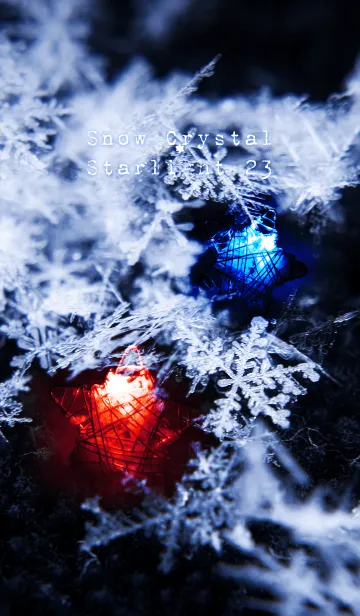 雪の結晶と星の光 23の着せ替えメイン画像