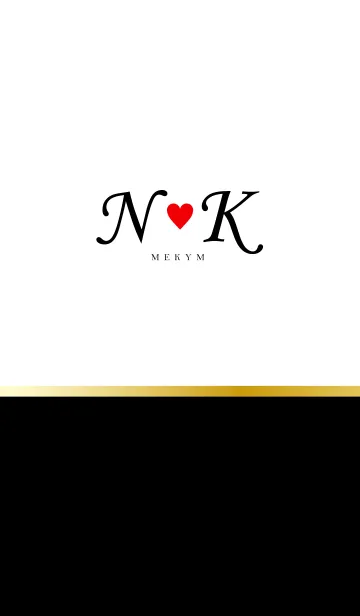 [LINE着せ替え] LOVE-INITIAL N&K イニシャル 6の画像1