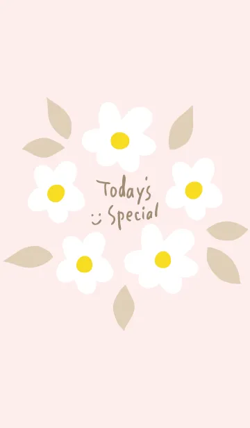 [LINE着せ替え] 白い花の輪25の画像1