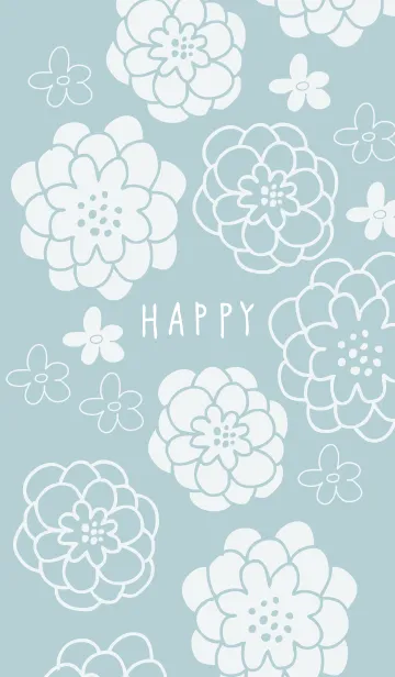 [LINE着せ替え] 可愛い白い花6の画像1