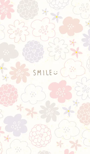 [LINE着せ替え] 北欧風カラフルお花21の画像1