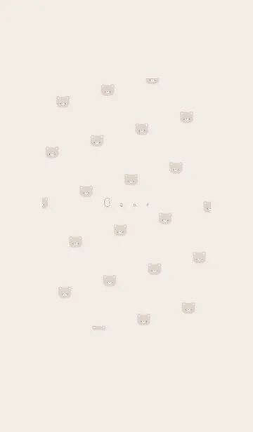 くまさん。ベージュ。のLINE着せ替え
