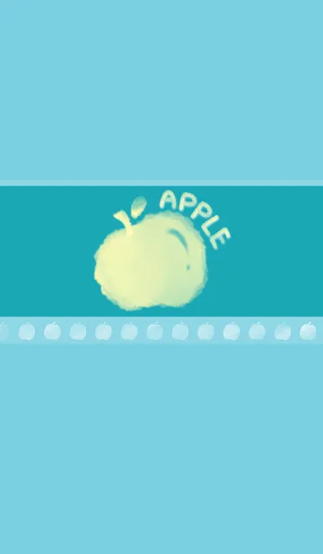 [LINE着せ替え] Smudged Apple J-Lake Green. Light Yellowの画像1