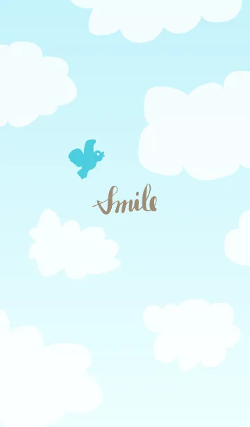 [LINE着せ替え] 幸せの青い鳥 空27の画像1