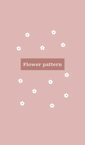 [LINE着せ替え] flower pattern #pink beigeの画像1