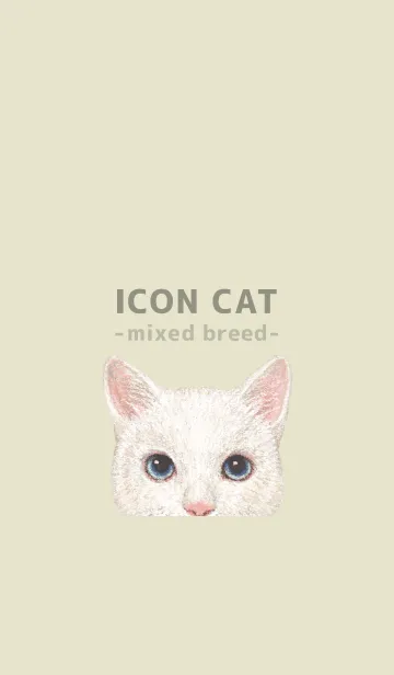 [LINE着せ替え] ICON CAT - ミックス - PASTEL YE/12の画像1