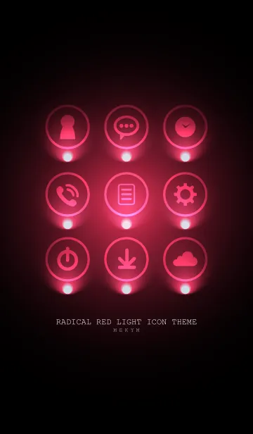 [LINE着せ替え] RADICAL RED LIGHT ICON THEME 2の画像1