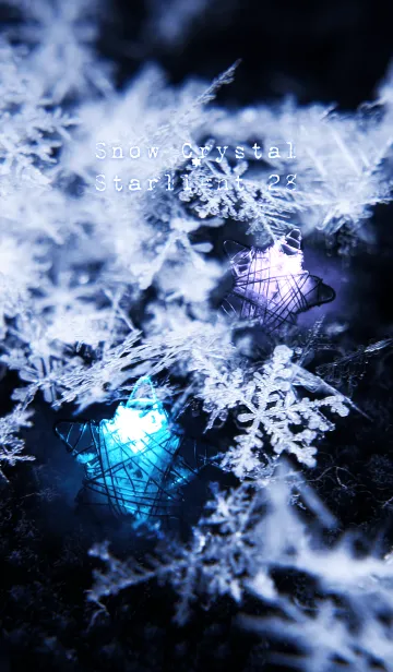 [LINE着せ替え] 雪の結晶と星の光 28の画像1