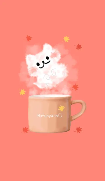 [LINE着せ替え] もふにゃんともみじの画像1