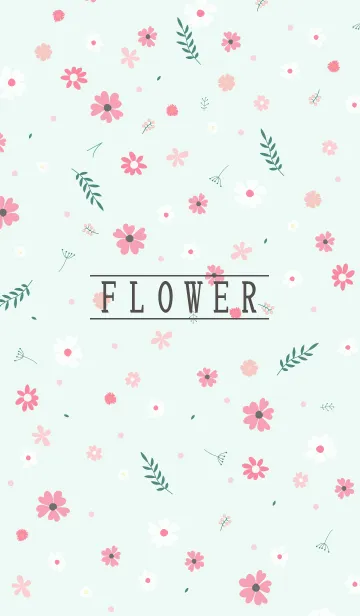 [LINE着せ替え] MANY FLOWERS GREEN 25の画像1