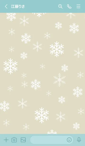 [LINE着せ替え] 雪の結晶 大人20の画像2