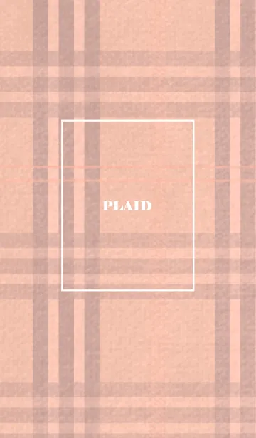 [LINE着せ替え] チェック柄 St 02 - サーモンピンク 01の画像1