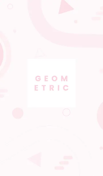 [LINE着せ替え] Geometric SNOW PINKの画像1