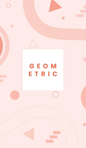 [LINE着せ替え] Geometric PEACH BREEZEの画像1