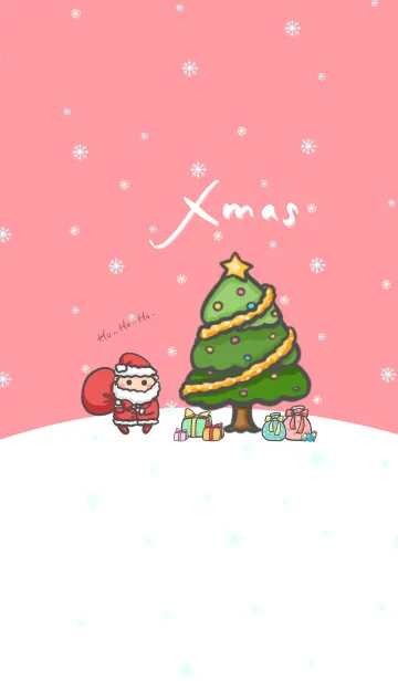 [LINE着せ替え] Happy Christmas Day J-Bebby Redの画像1