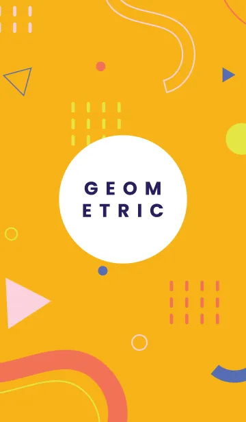 [LINE着せ替え] Geometric TANGERINE TWISTの画像1