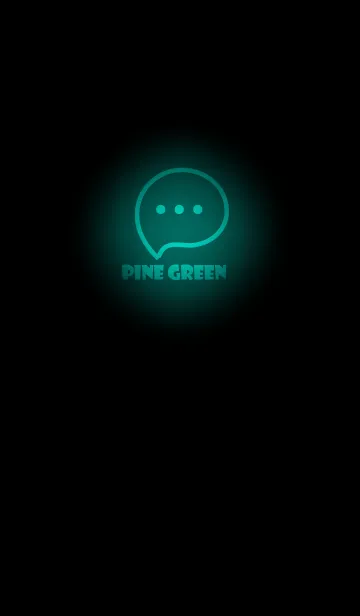 [LINE着せ替え] Pine Green Neon Theme V3 (JP)の画像1