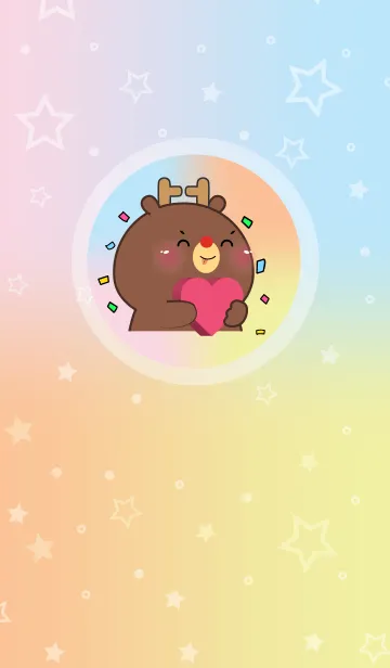 [LINE着せ替え] Simple Deer & Pastel Theme (JP)の画像1
