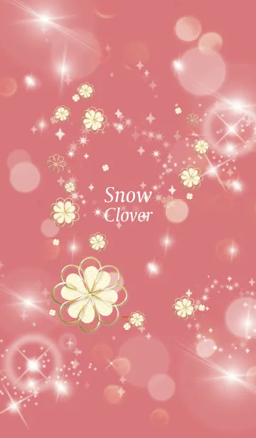 [LINE着せ替え] 赤 : 全運気上昇！ Snow cloverの画像1