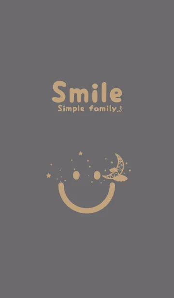 [LINE着せ替え] スマイル＆三日月 鳩羽紫の画像1