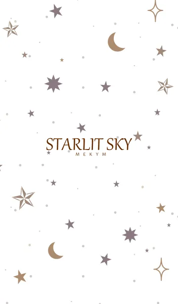 [LINE着せ替え] STARLIT SKY-WHITE 20の画像1