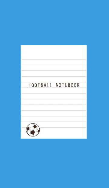 FOOTBALL NOTEBOOK/ブルー/イエローの着せ替えメイン画像