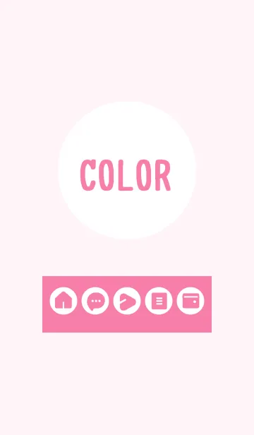 [LINE着せ替え] pink color A11の画像1