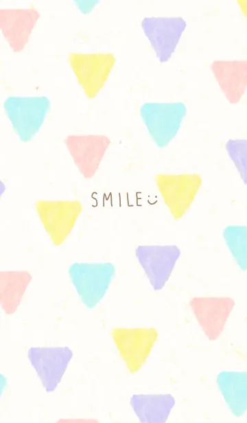 [LINE着せ替え] 水彩パステル三角21の画像1