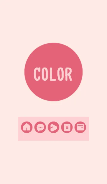 [LINE着せ替え] pink color A12の画像1