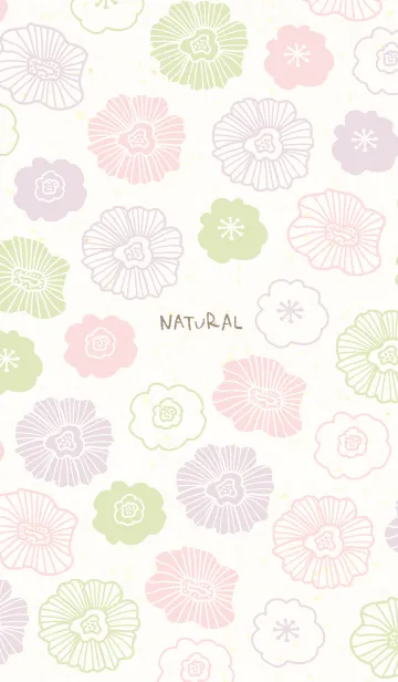 [LINE着せ替え] 花くすみ和紙14の画像1