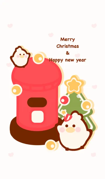 [LINE着せ替え] I love birds I love Christmasの画像1