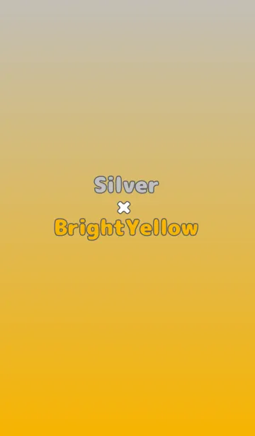[LINE着せ替え] シルバー★山吹色.TKCの画像1