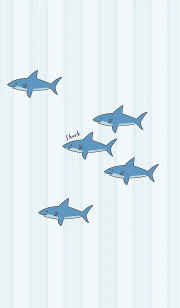 [LINE着せ替え] サメ たくさん21の画像1