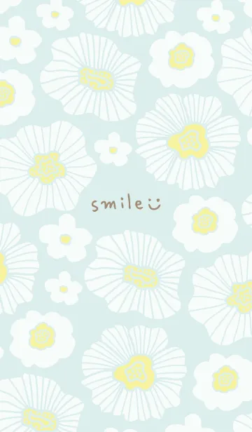 [LINE着せ替え] 白いお花たくさん3の画像1