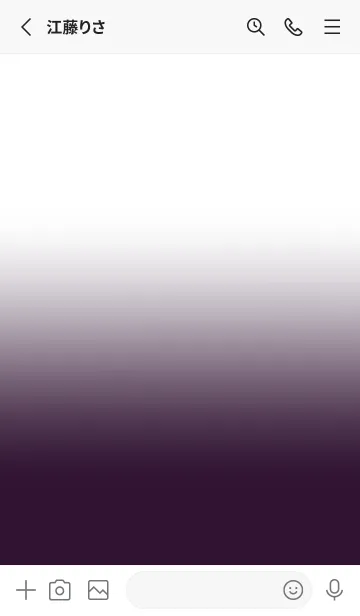 [LINE着せ替え] Eggplant Purple & White Theme V.3 (JP)の画像2