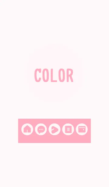 [LINE着せ替え] pink color A14の画像1